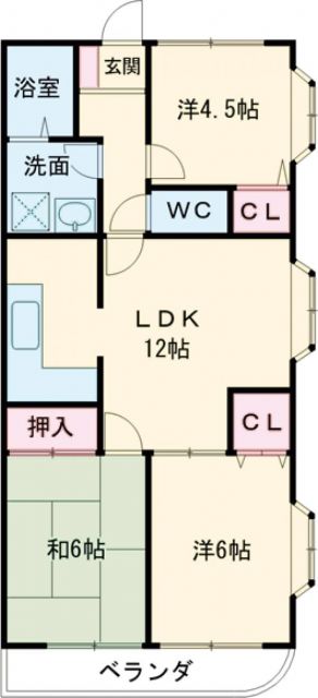 新座市野寺のマンションの間取り