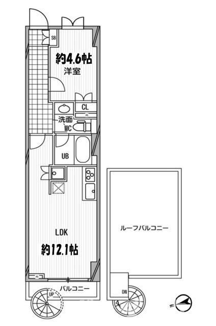 パシフィックコート中延の間取り