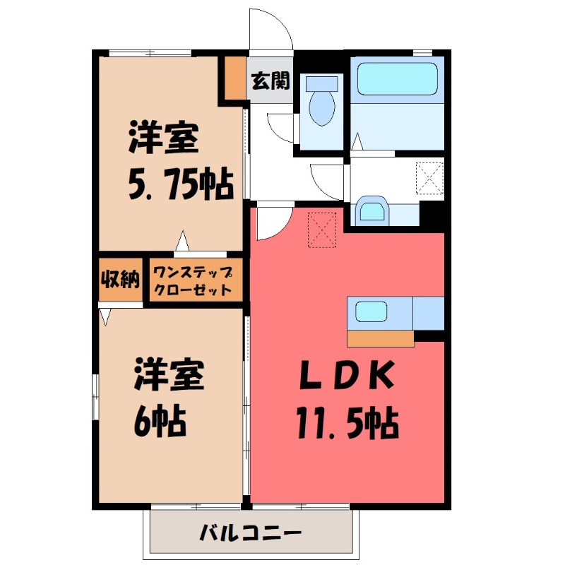 【アネシス Aの間取り】