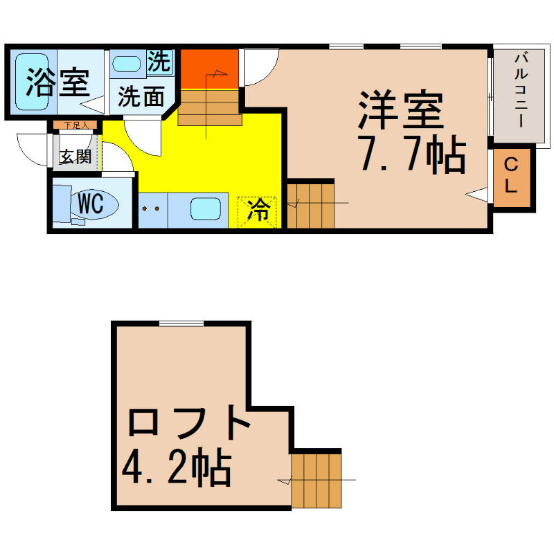 Creo庄内通弐番館（クレオ庄内通弐番館）の間取り