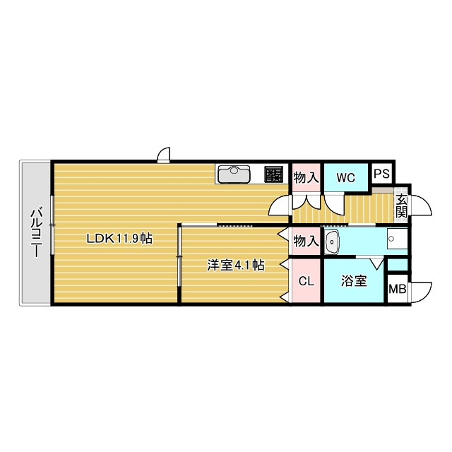 クラン　エシオの間取り