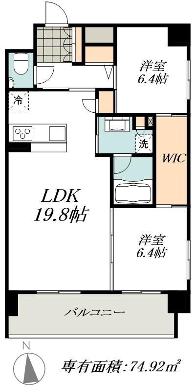 クオリア覚王山の間取り