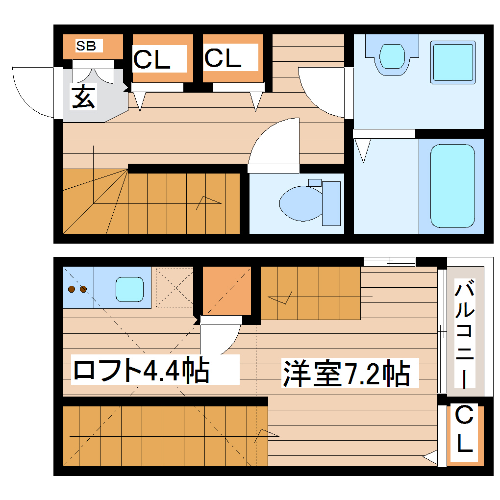 【ハーモニーテラス栄の間取り】