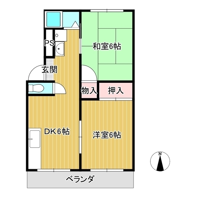 カレント河辺の間取り