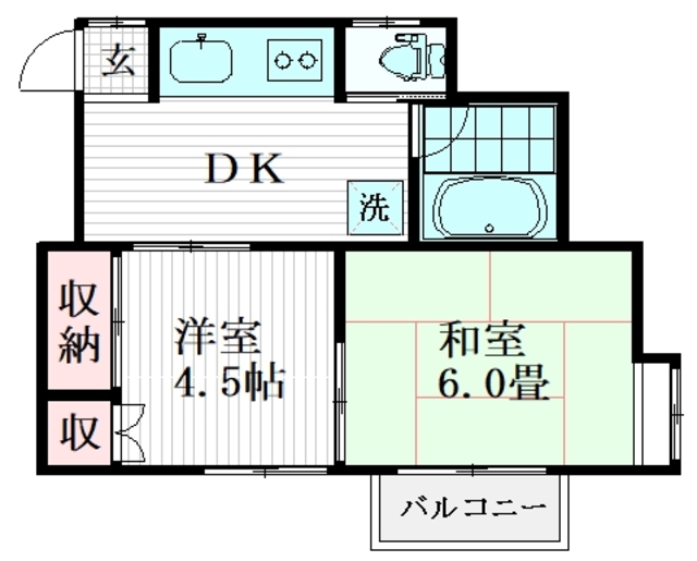 グリーンハイツ藤 A棟の間取り