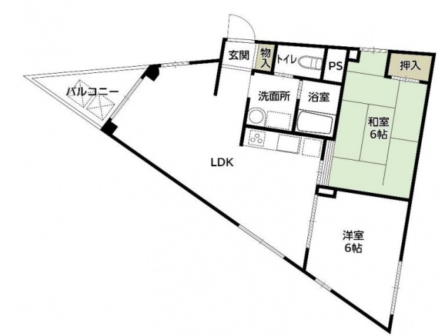 天神マンションの間取り