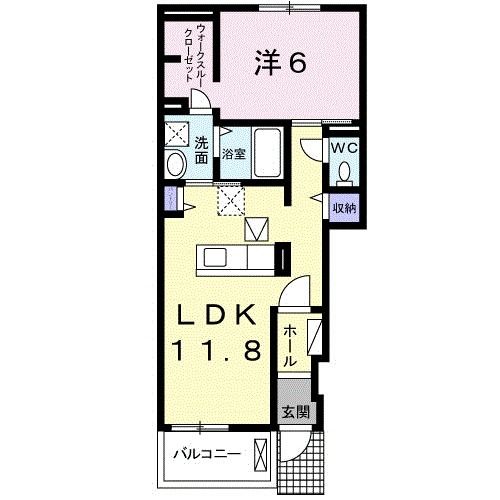 員弁郡東員町大字鳥取のアパートの間取り