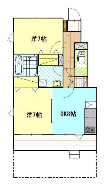 シャルム南風Ａ棟の間取り