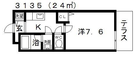 シエル金剛の間取り