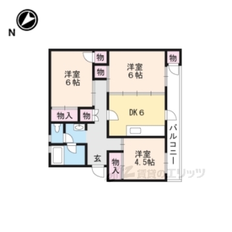 高島マンションの間取り