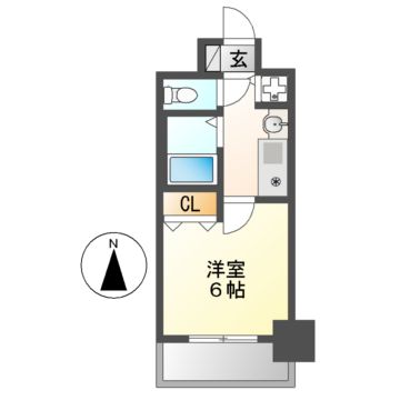 プレサンス名古屋城前の間取り