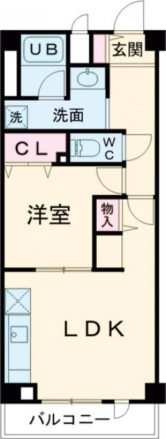 熊谷市曙町のマンションの間取り