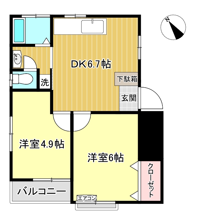 第一富士ハイムAの間取り