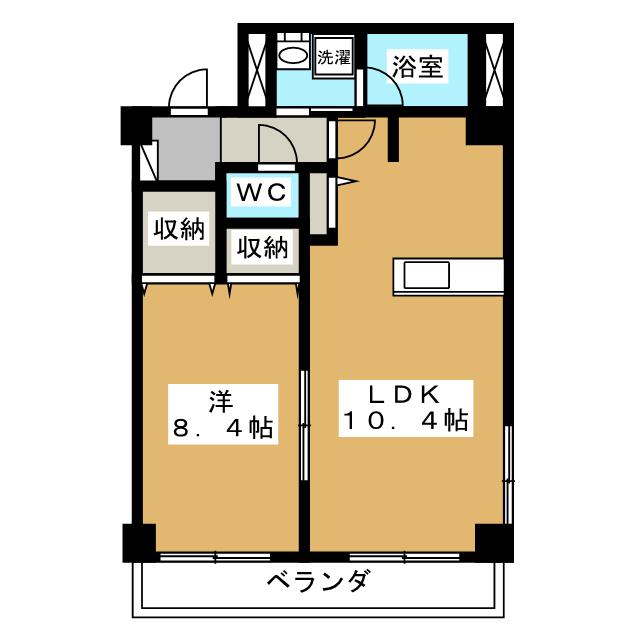 【ＫＯＭＡＴＳＵマンションの間取り】