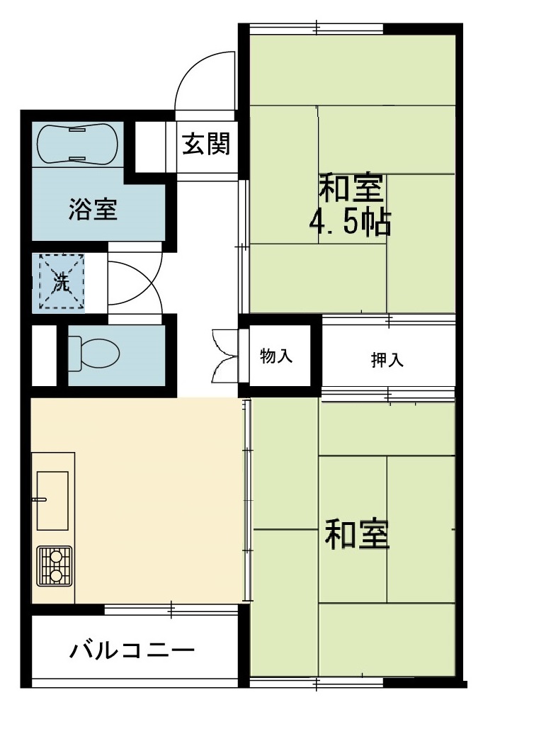 宿町共同ビルの間取り