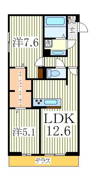 フォーリアＡの間取り