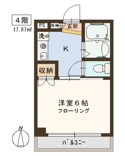 ソサエティ塩見の間取り