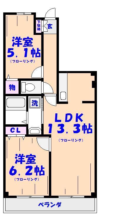 ベルサンモールの間取り