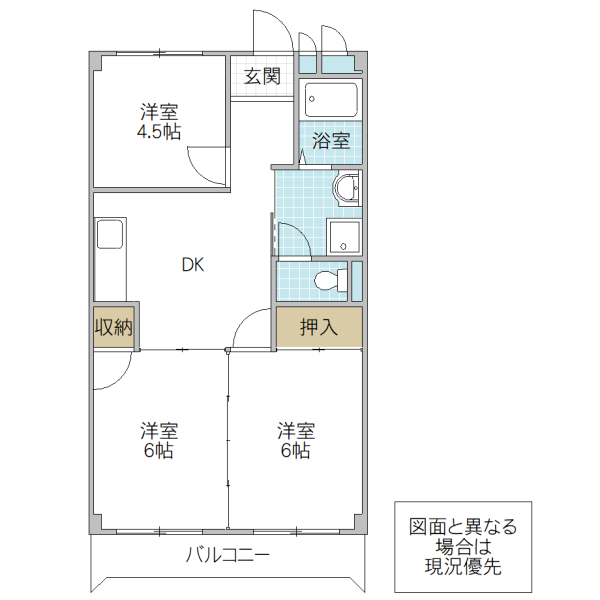 ハイツSTI B棟の間取り