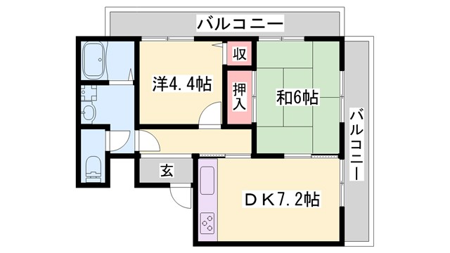 クリーンピア下寺町の間取り