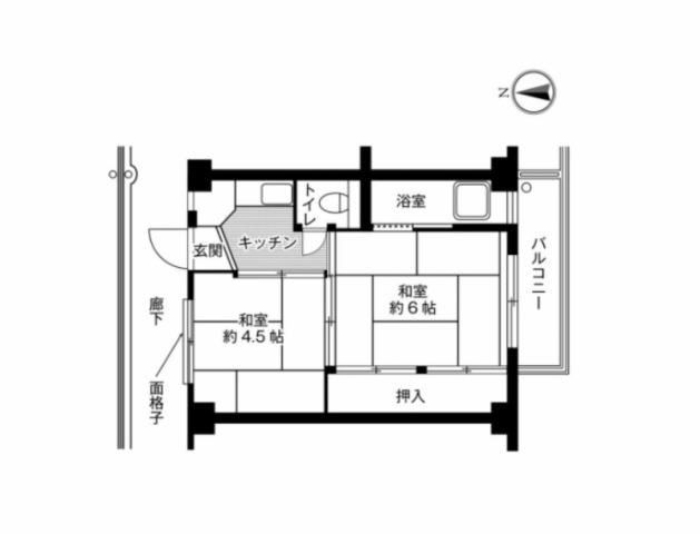 ビレッジハウス今在家の間取り