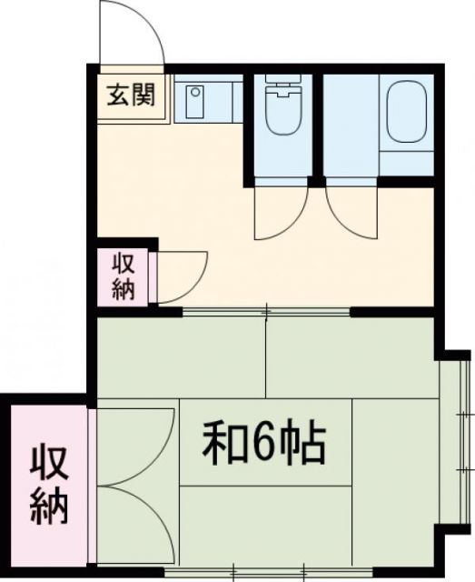 世田谷区弦巻のアパートの間取り