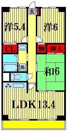 メゾンイソップ新松戸の間取り