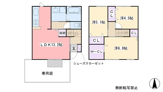 D-roomWEST彩都　壱番館　Ａの間取り