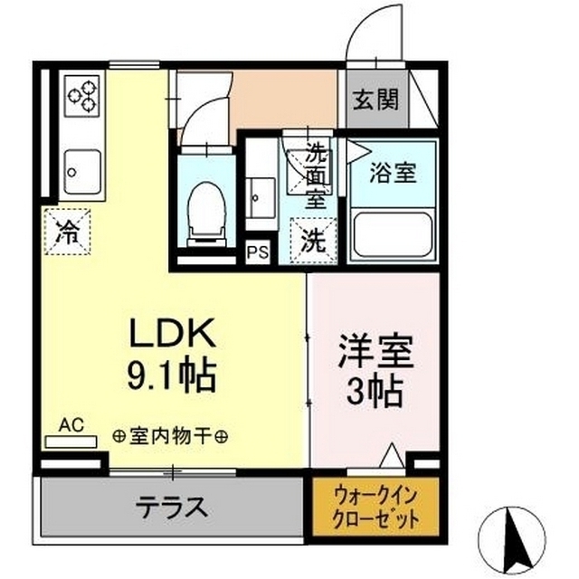 ＯＮＥ　ＴＥＲＭＩＮＡＬ　ＰＬＡＣＥ（ワンターミナルプレイス）の間取り