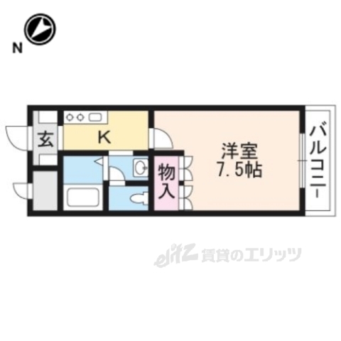 東近江市五個荘五位田町のアパートの間取り