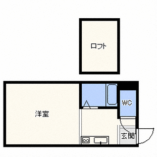 札幌市中央区南十条西のマンションの間取り