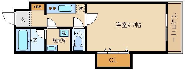 【フェリオ柏原の間取り】