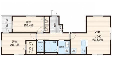 台東区谷中のマンションの間取り