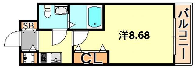 【Ｓ－ＲＥＳＩＤＥＮＣＥ神戸磯上通の間取り】