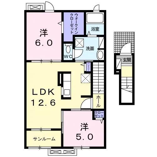 ストークス前島田IIの間取り