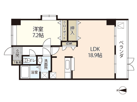 廿日市市串戸のマンションの間取り