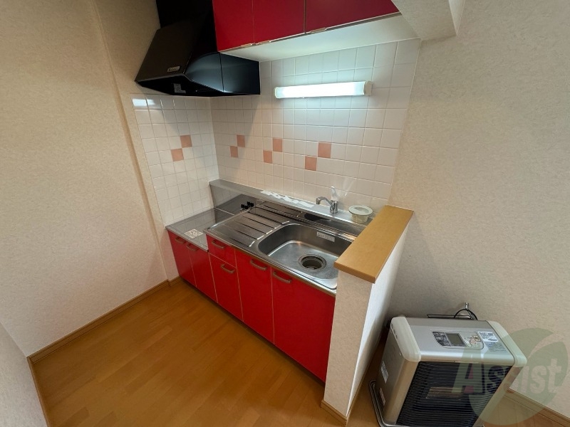 キッチン　清潔感がありお洒落なキッチンになっていました！