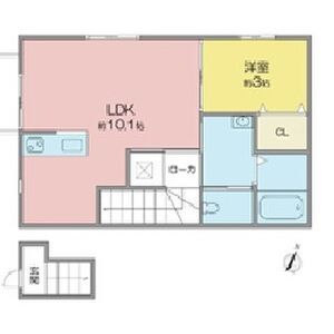 新潟県新潟市北区柳原２（アパート）の賃貸物件の間取り