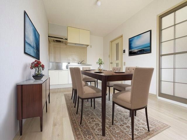 居室・リビング　CGで家具等を配置したもので家具等は含まれません