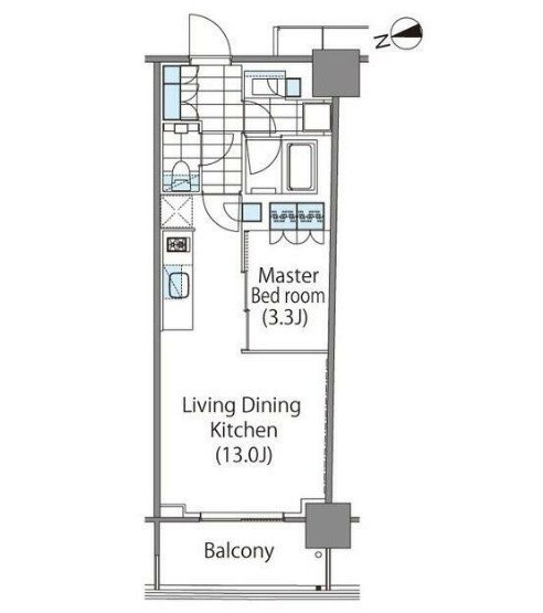 コンフォリア新宿イーストサイドタワーの間取り