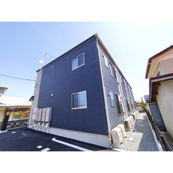 建物外観　２０２６．３月完成の新築都市ガスアパートです♪