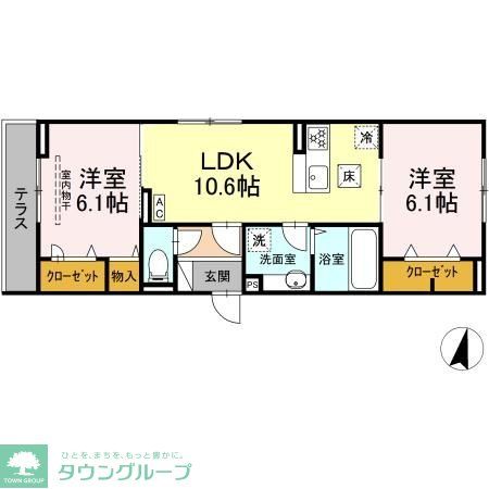 カサベルテ鹿骨の間取り写真