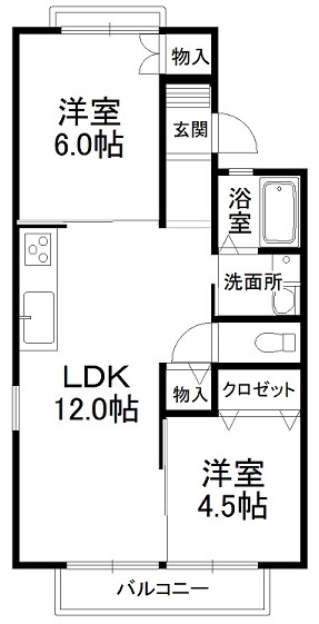 ロイヤルハイツ井上　No.1の間取り