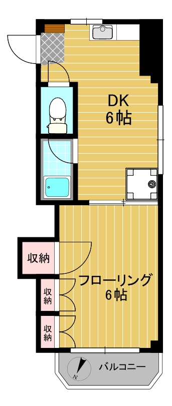 エスポアールマンションの間取り