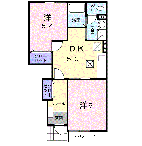 J-BOYハウスＡ棟の間取り