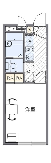 広島市安佐南区八木のアパートの間取り