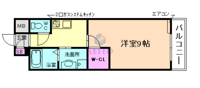 アイトーン豊中の間取り