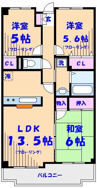 クレスト夏見台の間取り