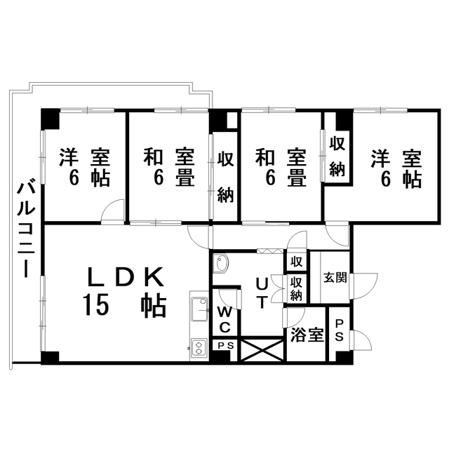 釧路浦見ポートビューマンション　１７１号室の間取り
