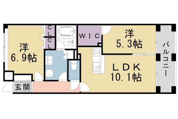 パインフィールド洛東の間取り